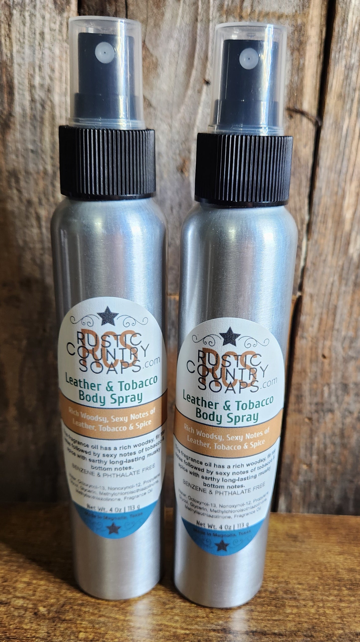 Leather & Tobacco Flower Body Spray