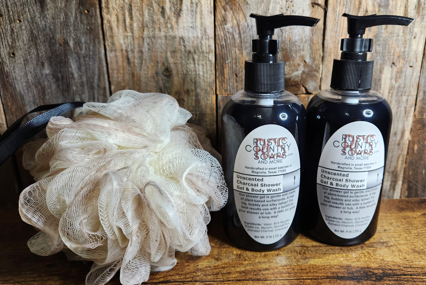 Unscented Charcoal Shower Gel