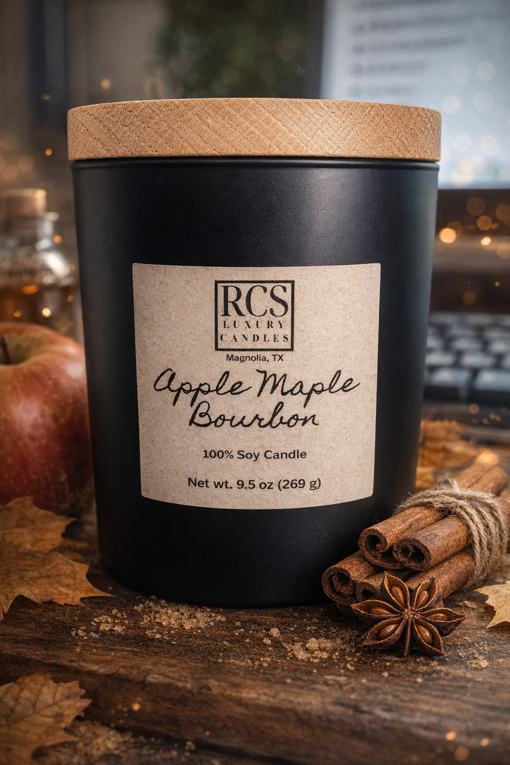 Apple & Maple Bourbon Soy Candle