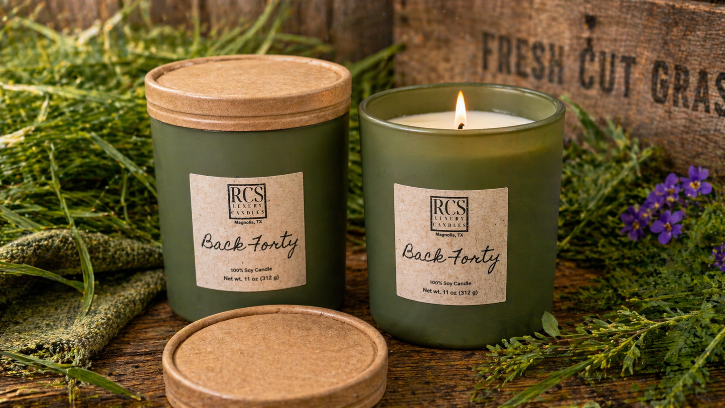 Back Forty Soy Candle – Fresh Cut Grass