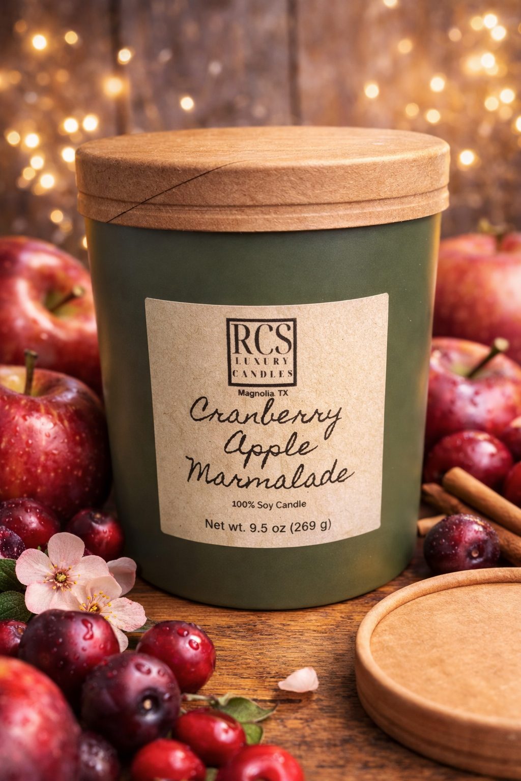 Cranberry Apple Marmalade Soy Candle