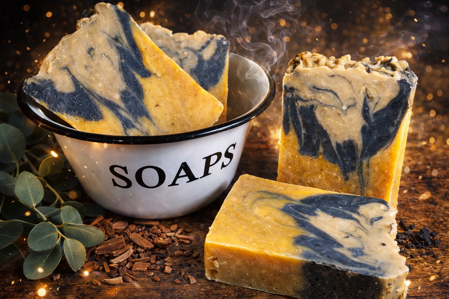 EXTREME Bar Soap - with eucalyptus, patchouli & sandalwood