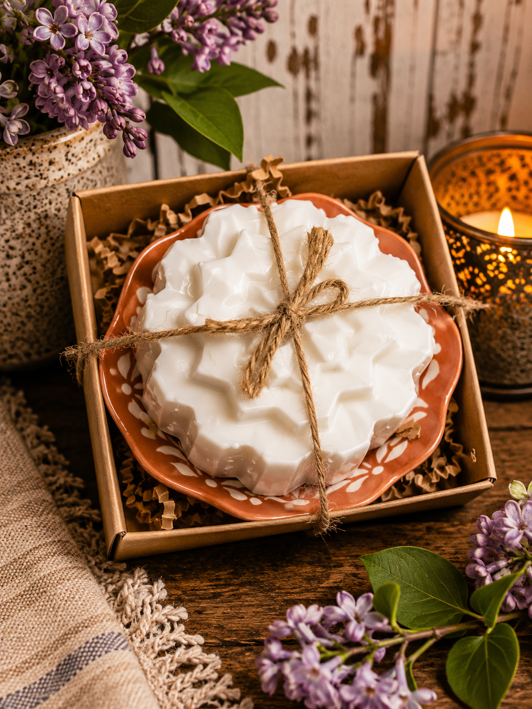 Donkey Milk Hand Soap in a Rustic Ceramic Bowl