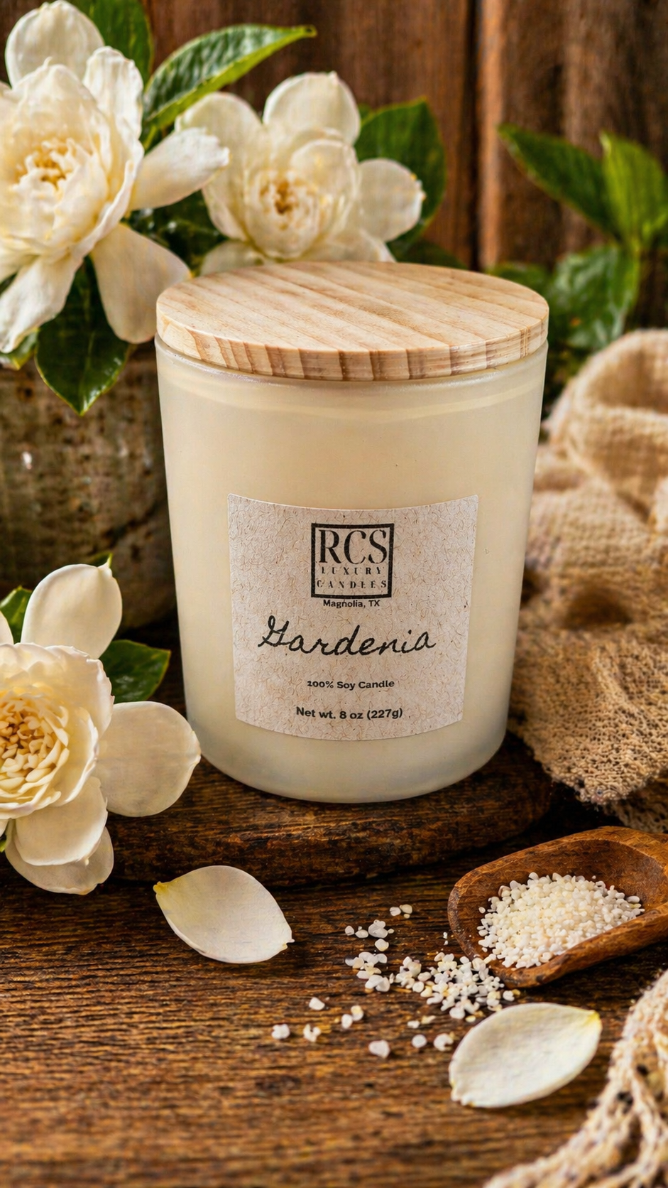 Gardenia Soy Candle 8 oz