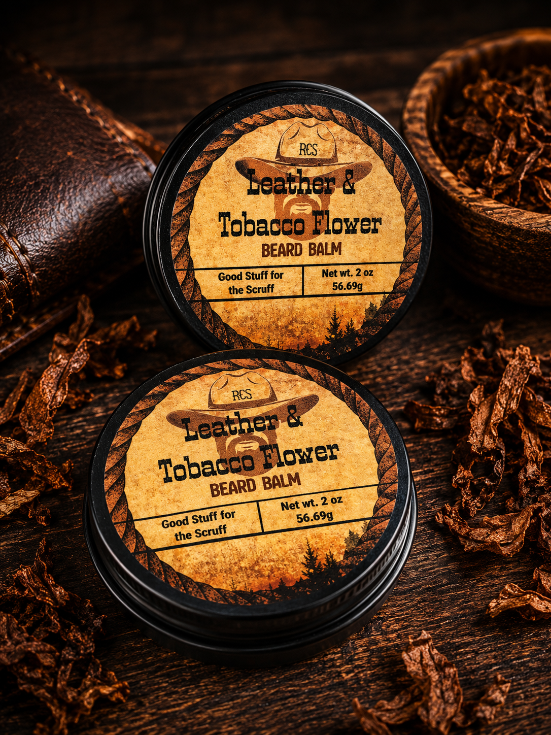 Leather & Tobacco Flower - Beard Balm