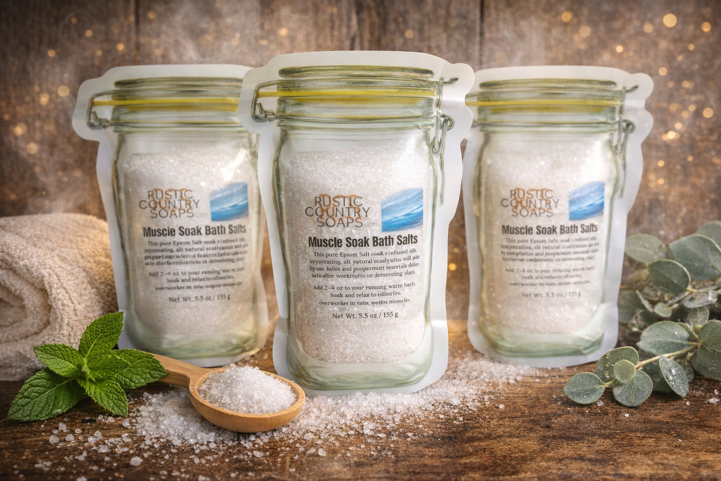Muscle Soak with Eucalyptus & Peppermint | Epsom Salt Muscle Relief