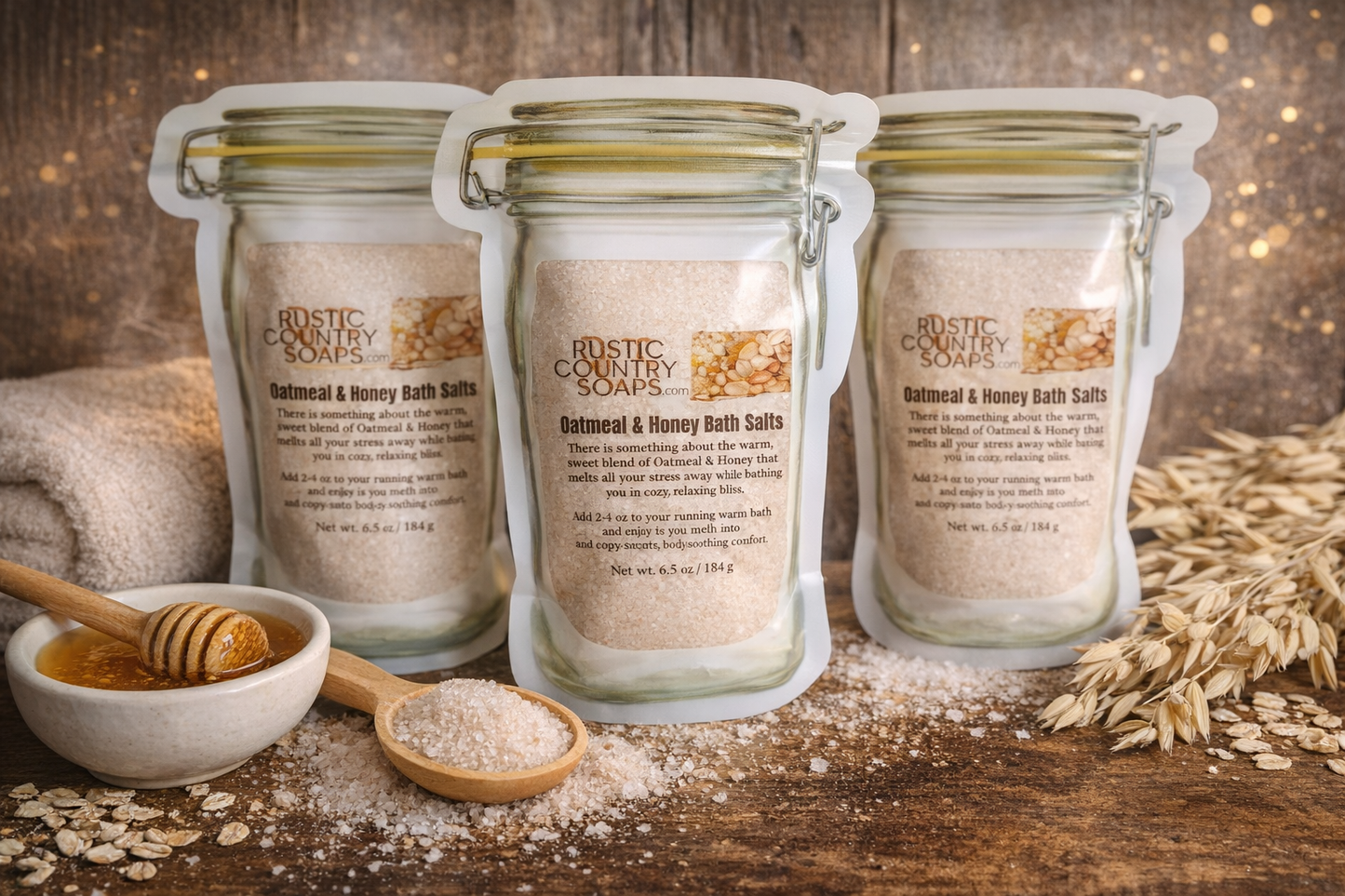 Oatmeal & Honey Bath Salts