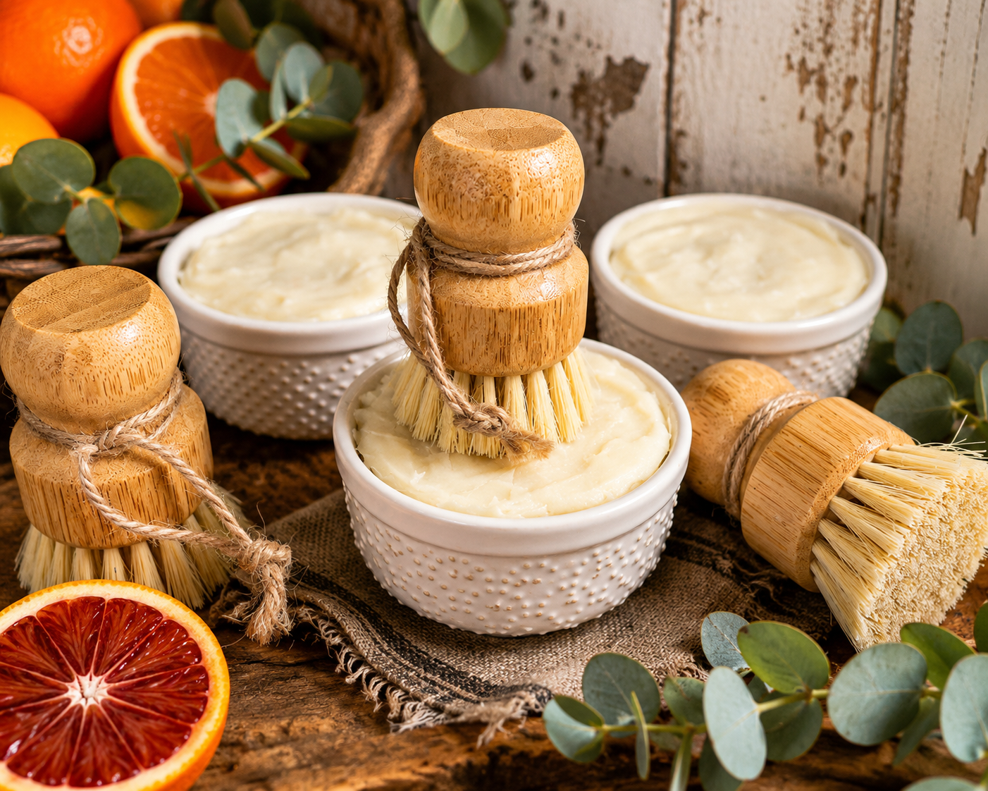 Old-Fashioned Handmade Rustic Dish Soap