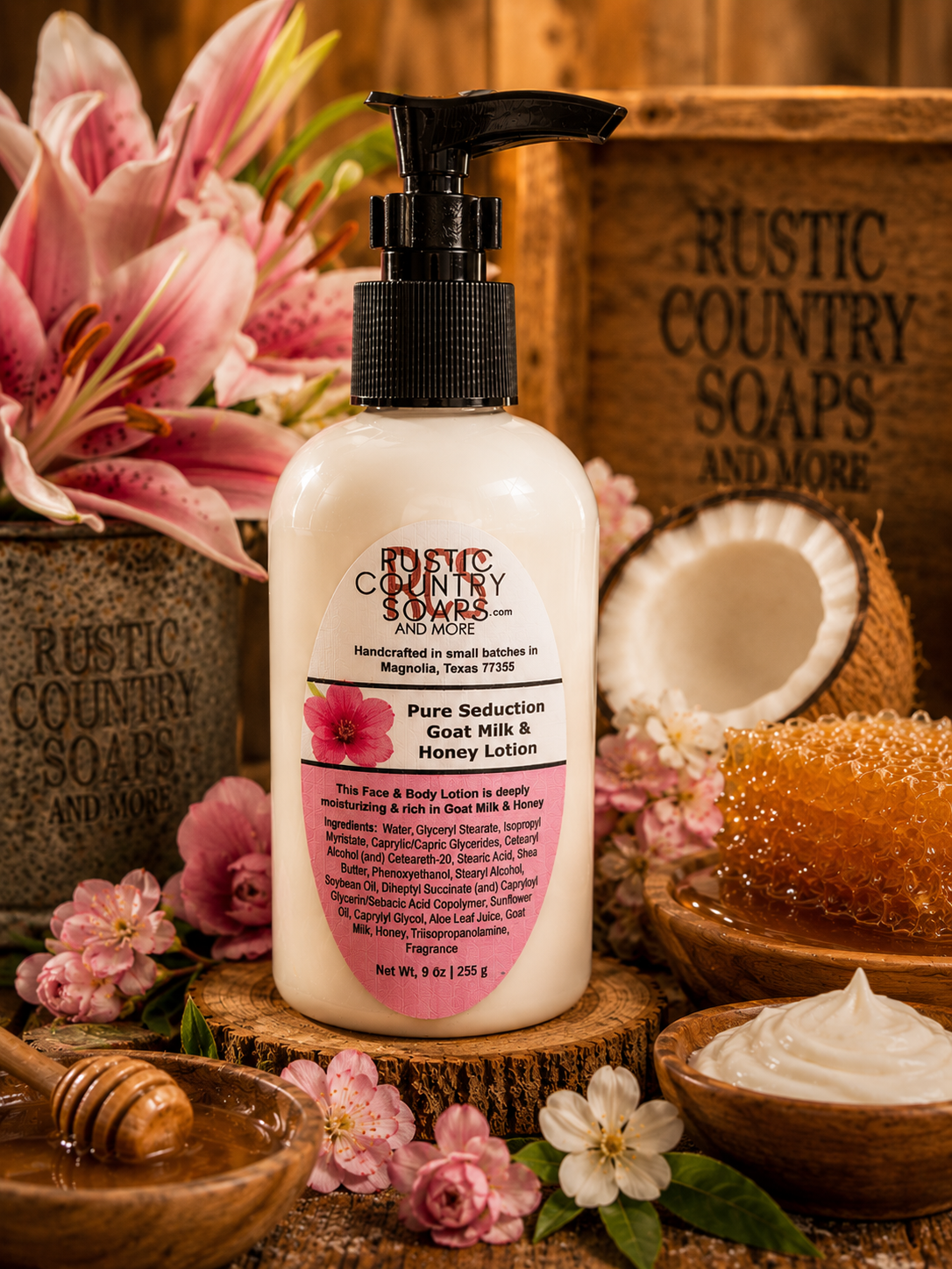 Pure Seduction Goat Milk & Honey Pump Lotion