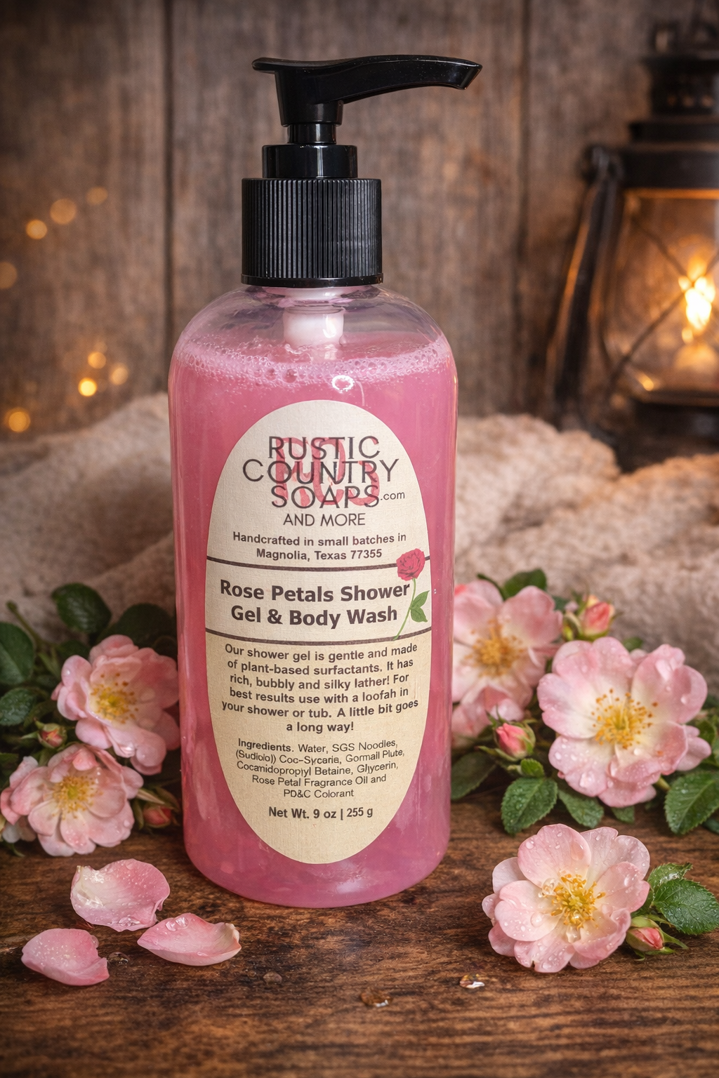 Rose Petals Shower Gel • Body Wash • Hand Soap