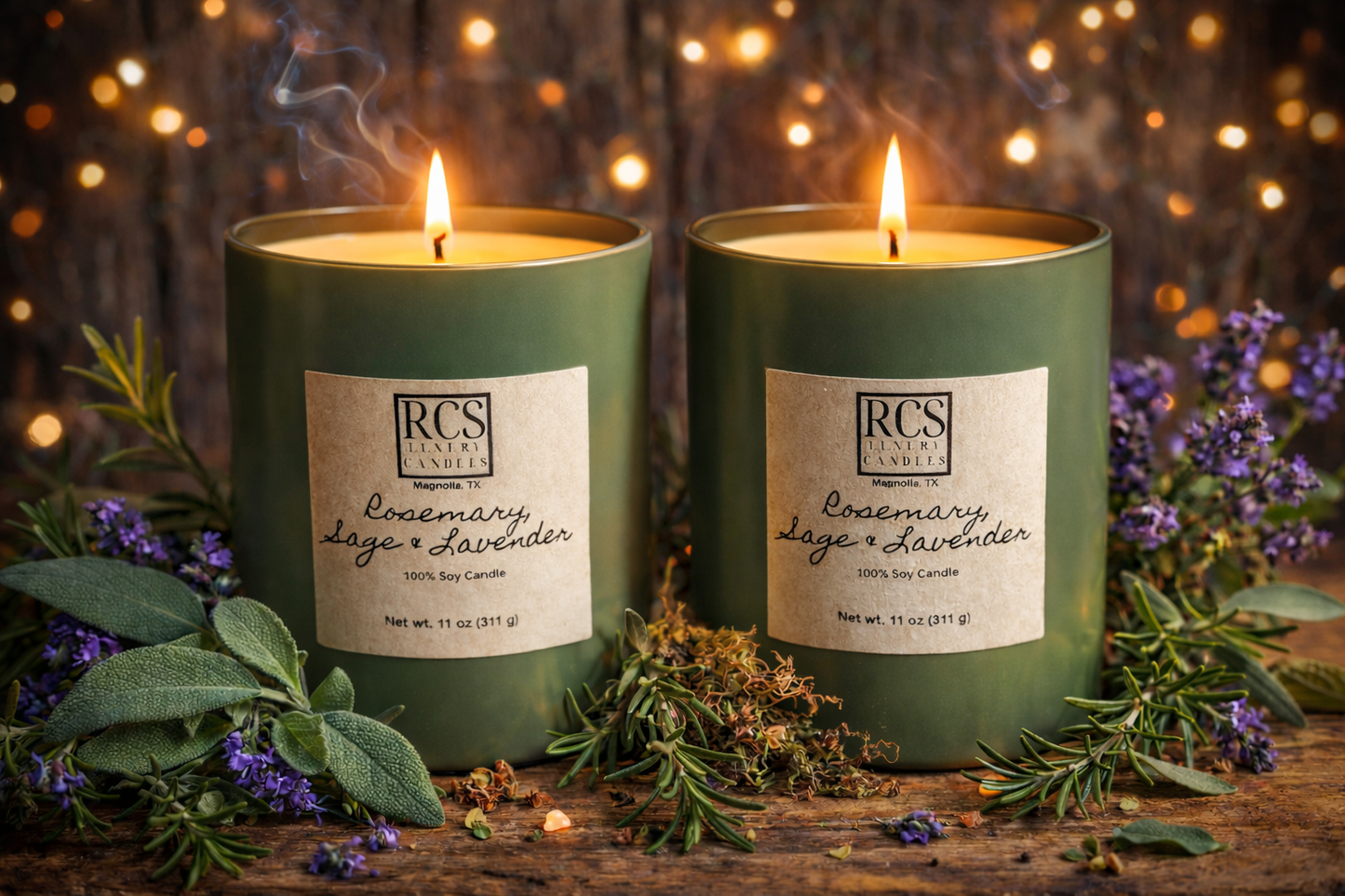 Rosemary Sage & Lavender Soy Candle