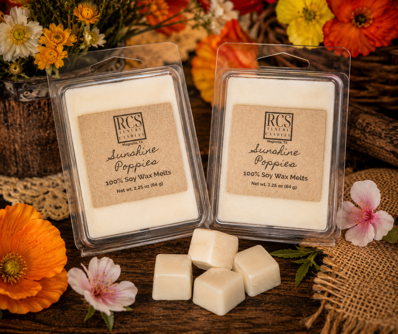 Sunshine Poppies Wax Melts