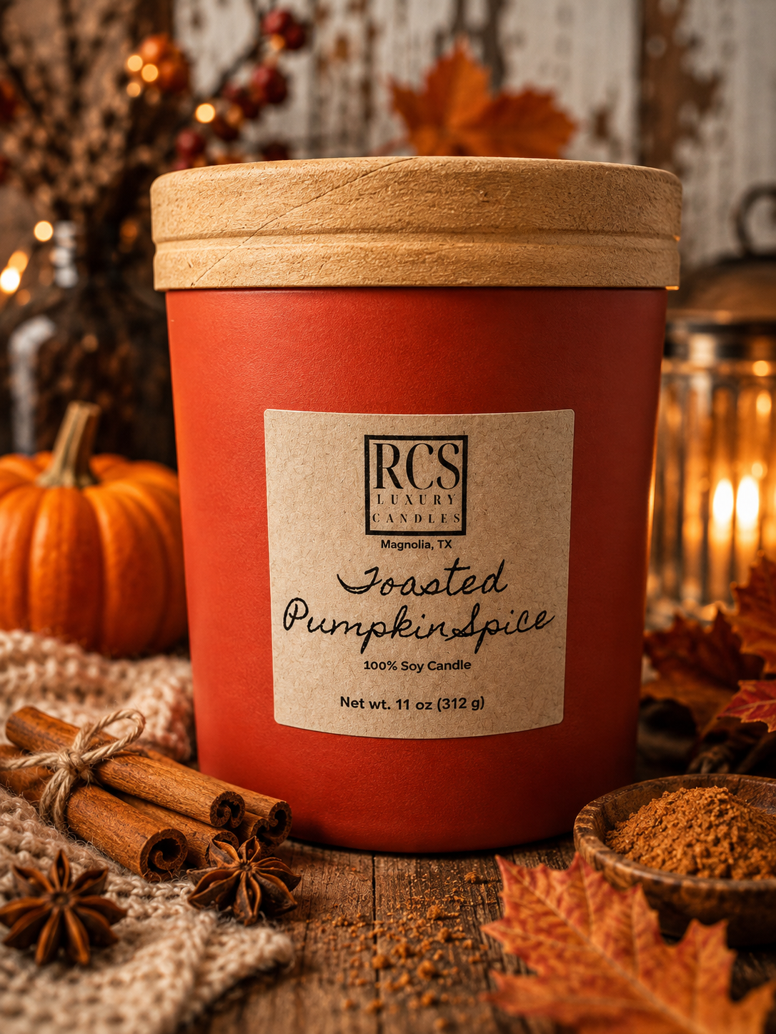 Toasted Pumpkin Spice Soy Candle