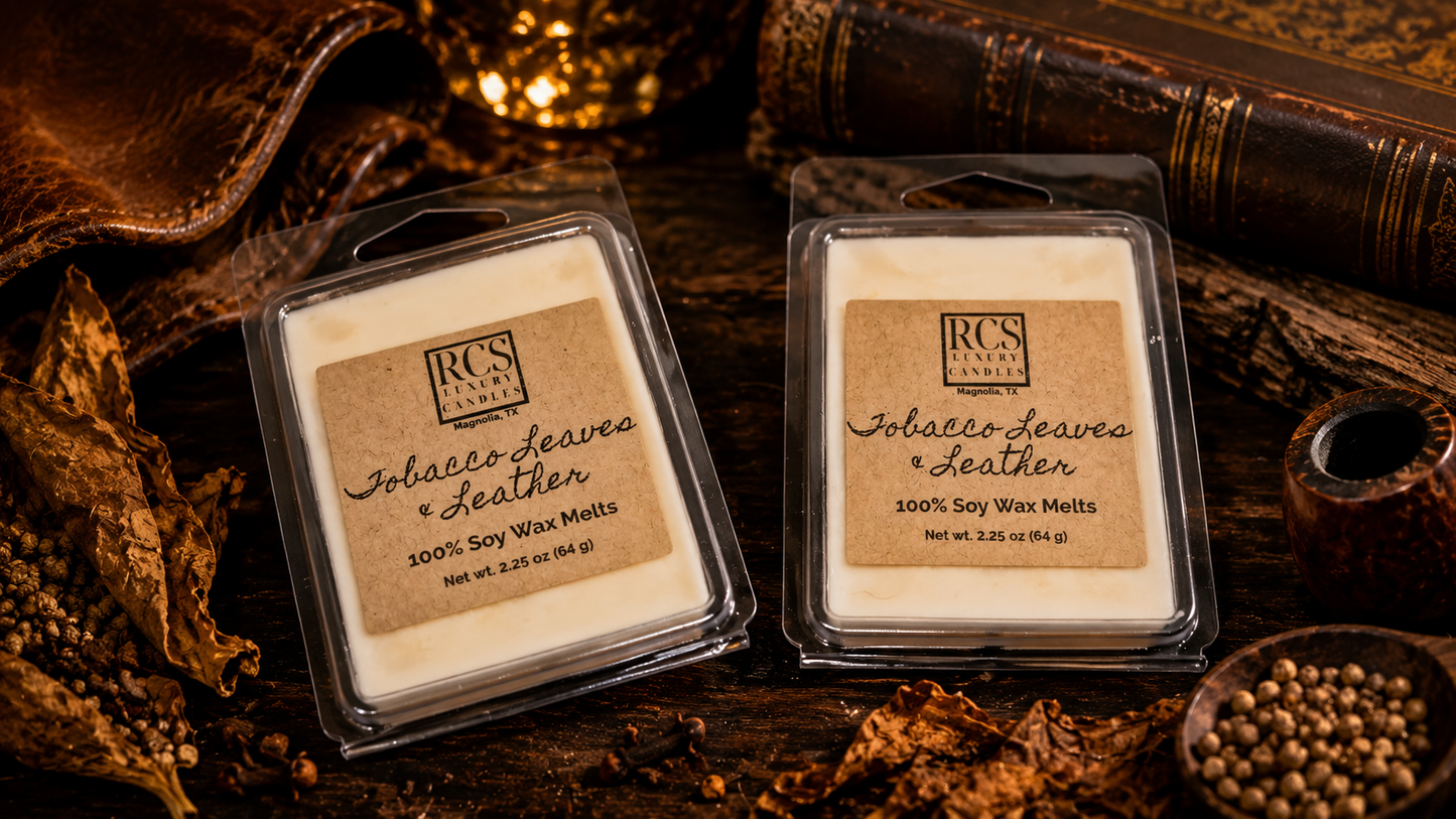 Tobacco Leaves & Leather Wax Melts