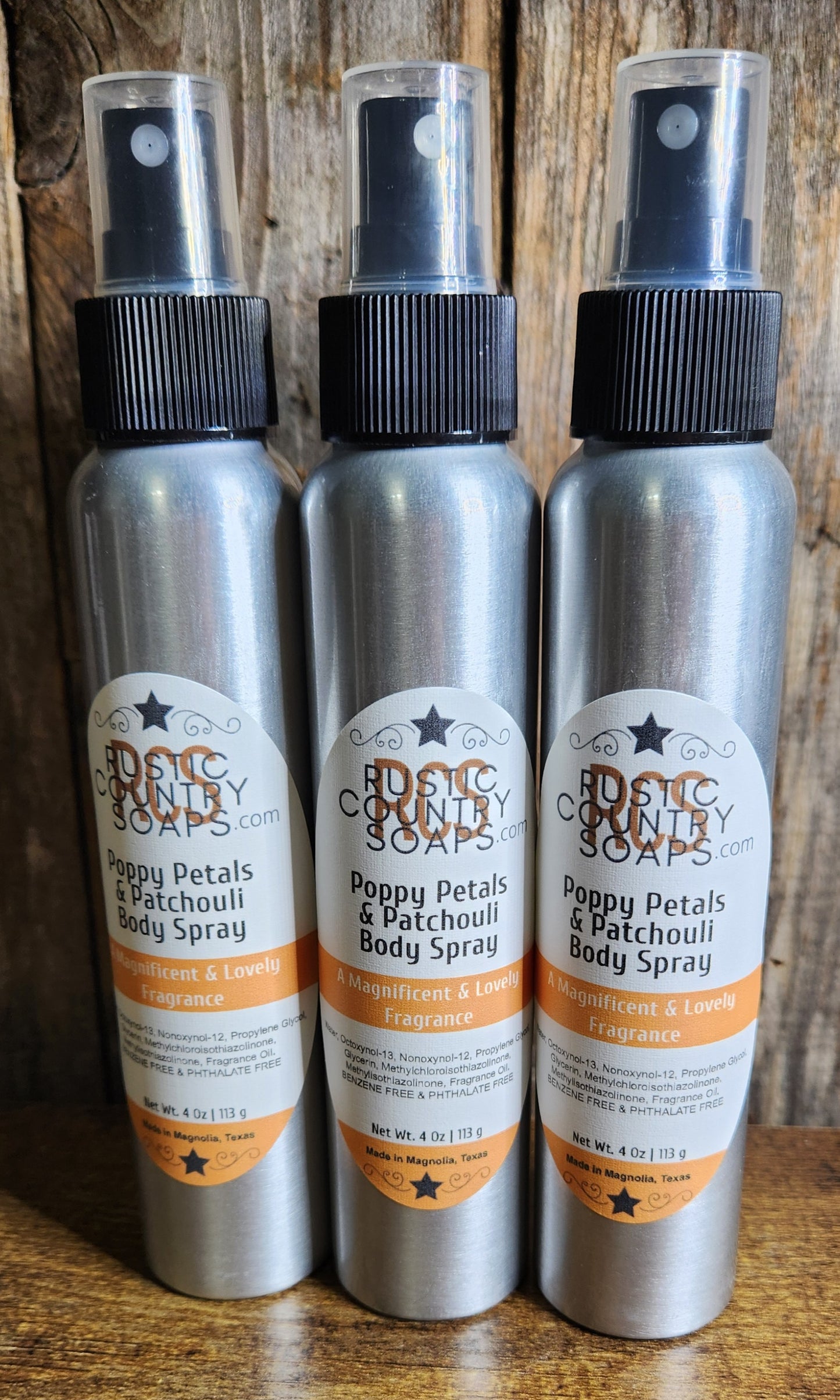 Poppy Petals & Patchouli Body Spray