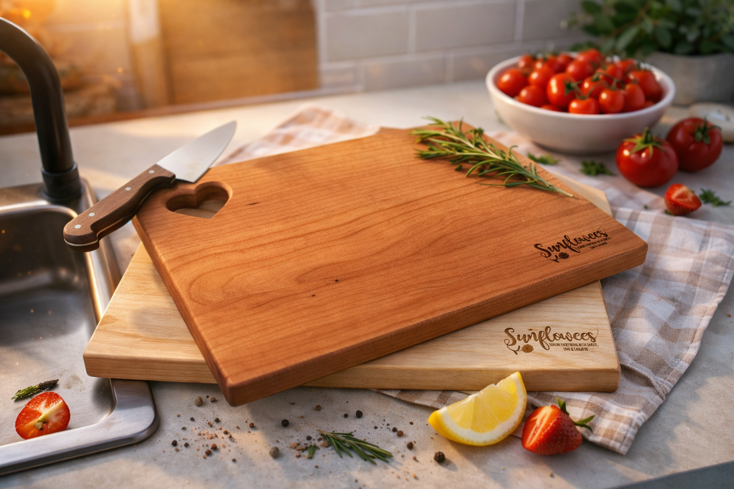 Walnut, Cherry & Maple Cutting Boards