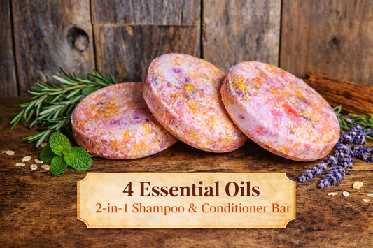 4 Essentials Oils 2 in 1 Shampoo Conditioner Puck