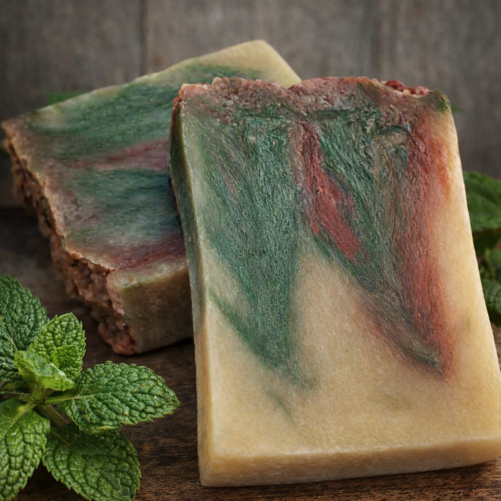 AKASHA MINT Bar Soap -100% coconut oil