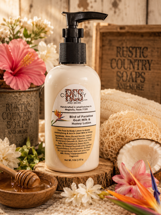 Bird of Paradise Goat Milk & Honey Pump Lotion