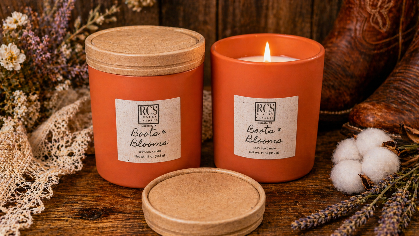 Boots & Blooms Soy Candle
