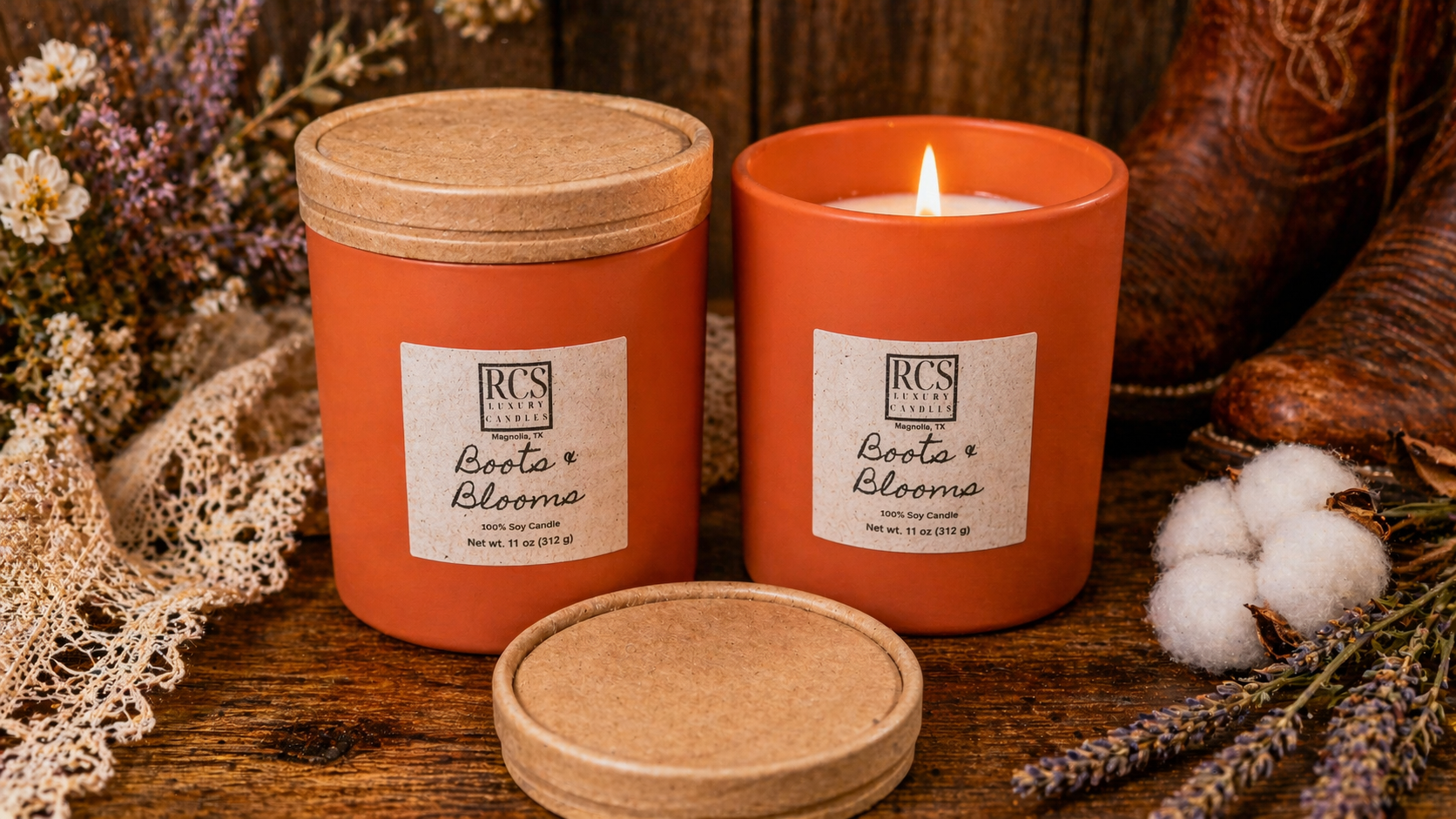Boots & Blooms Soy Candle