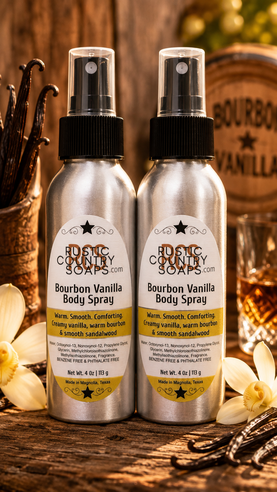 Bourbon Vanilla Body Spray