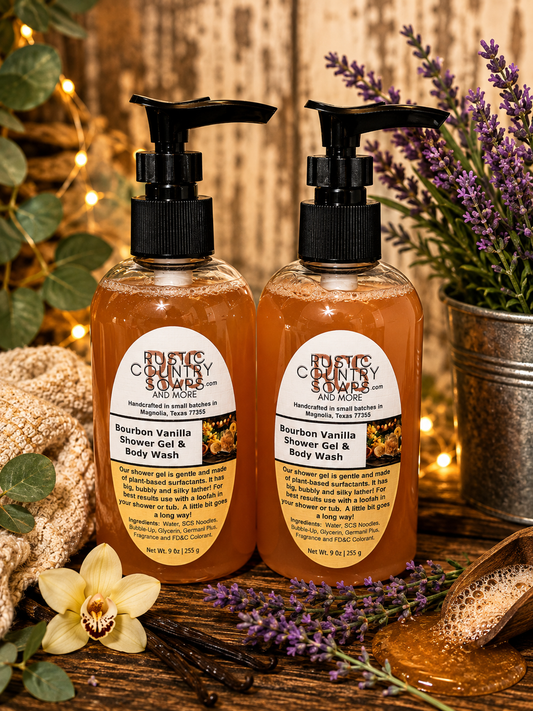 Bourbon Vanilla Shower Gel • Body Wash • Hand Soap