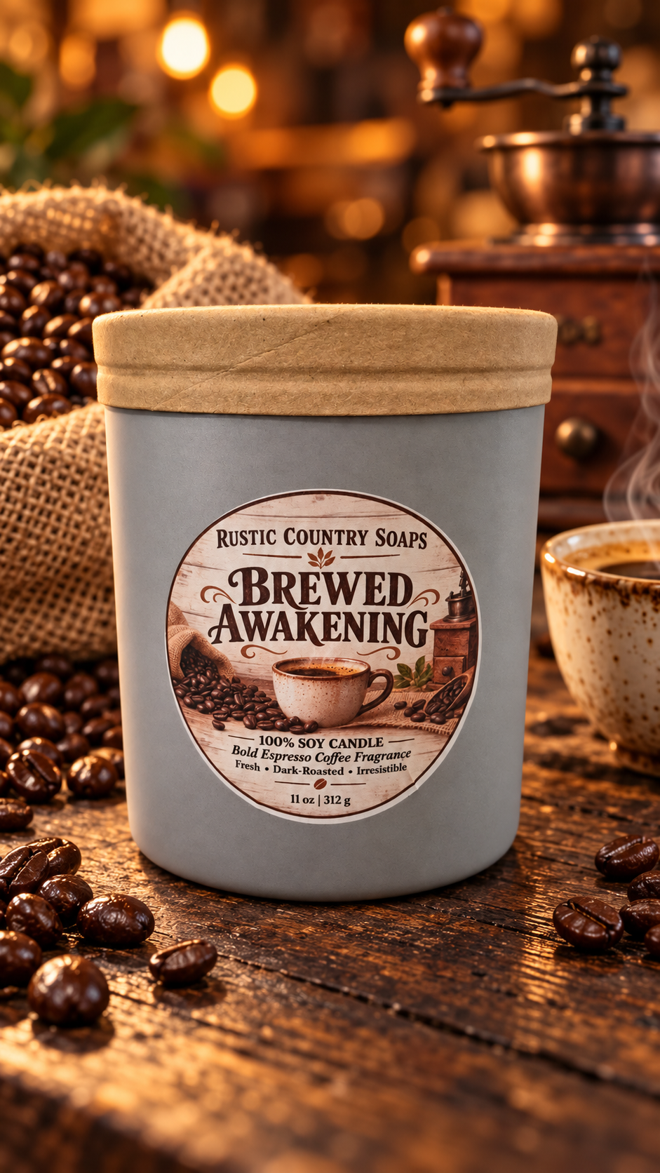 Brewed Awakening Coffee Soy Candle 11 oz