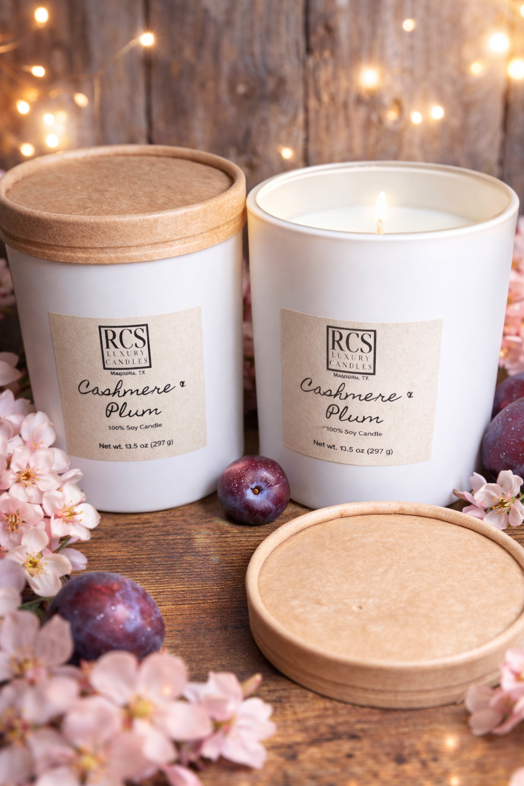 Cashmere Plum Soy Candle
