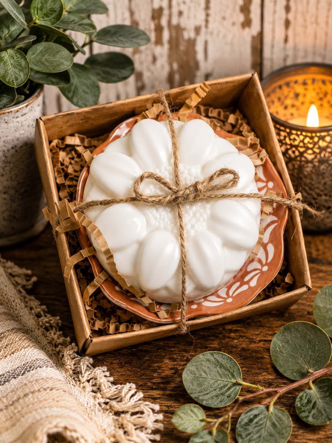 Donkey Milk Hand Soap in a Rustic Ceramic Bowl