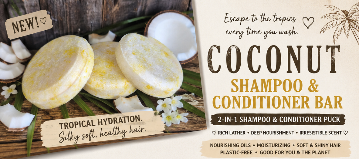Coconut 2 in 1 Shampoo/Conditioner Bar