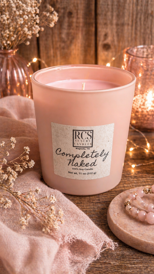 Completely Naked Pink Soy Candle