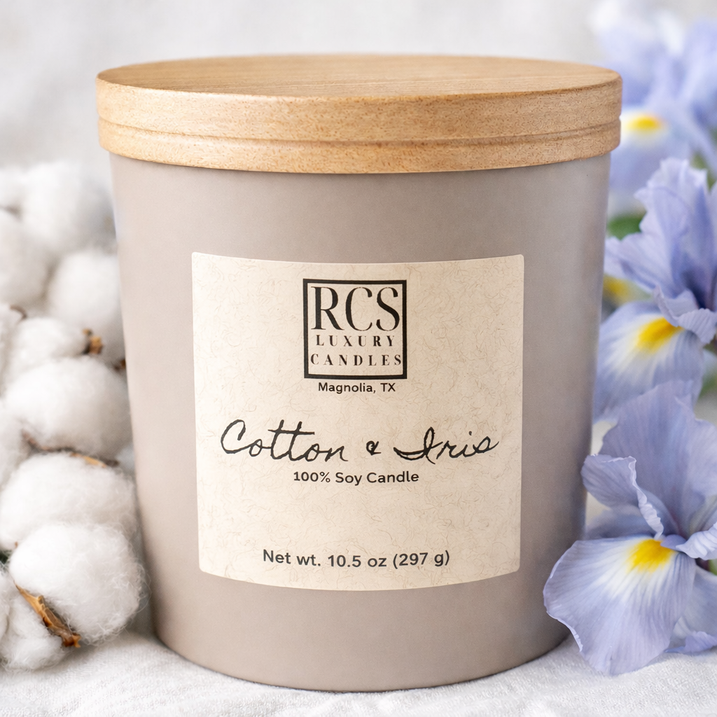 Cotton & Iris Soy Candle