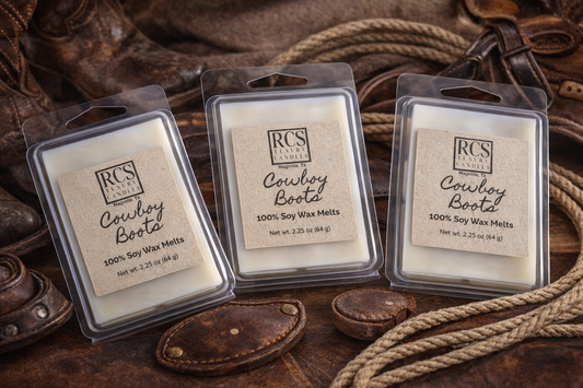 Cowboy Boots Leather Wax Melts