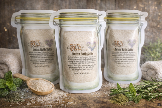 Detox Bath Salts with Lavender & Rosemary  Detoxify & Refresh