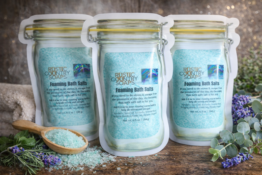 Foaming Bath Salts | Aromatherapy Bath & Shower Soak