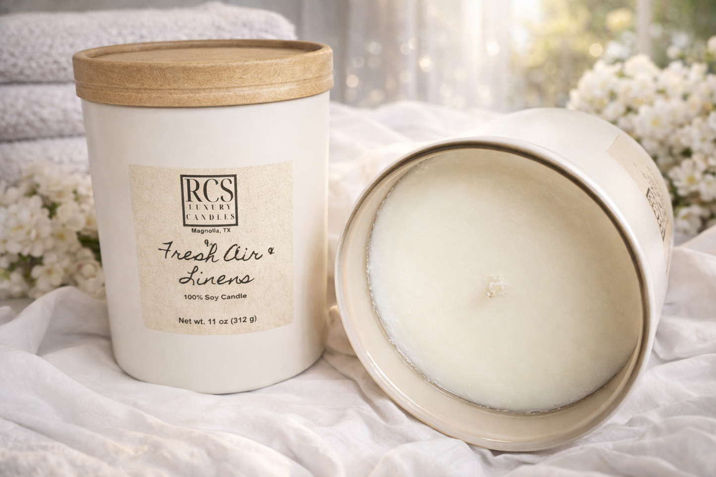 Fresh Air & Linens Soy Candle