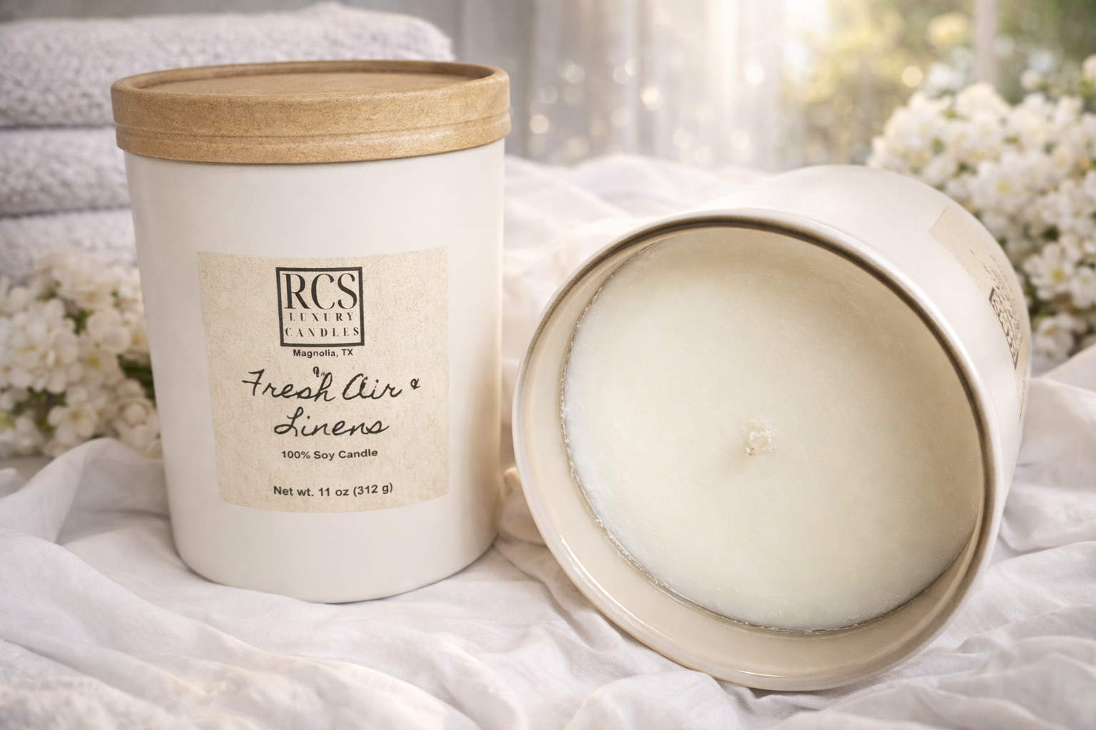 Fresh Air & Linens Soy Candle