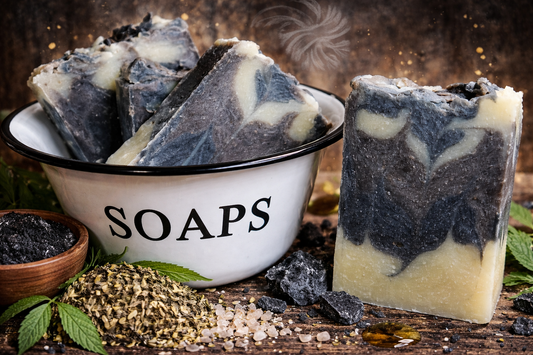 GROUNDED Bar Soap - with hemp & activated charcoal
