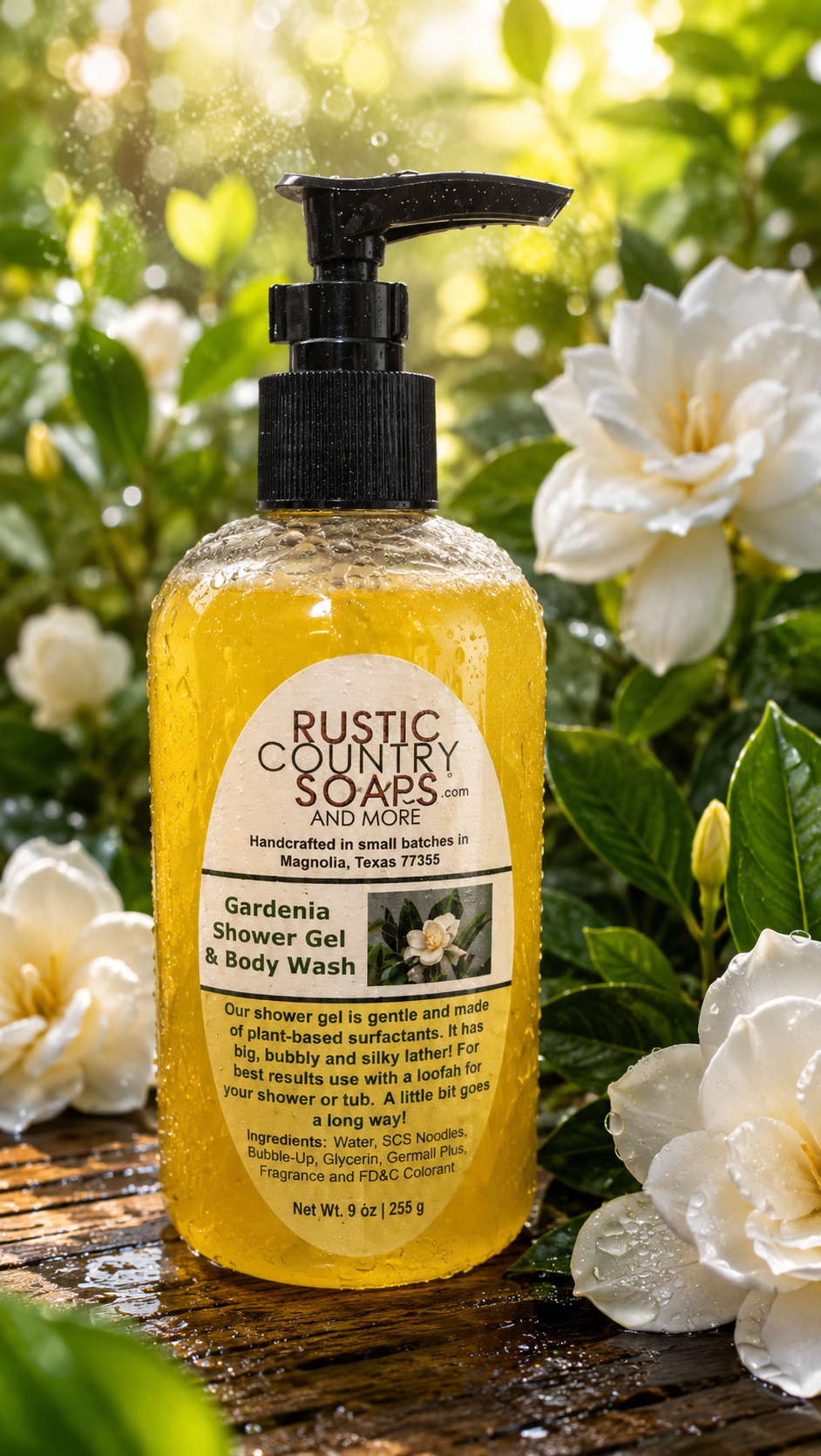 Gardenia Shower Gel • Body Wash • Hand Soap