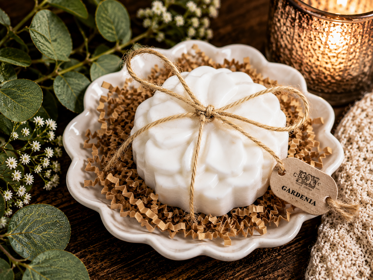 Donkey Milk Hand Soap in a Rustic Ceramic Saucer