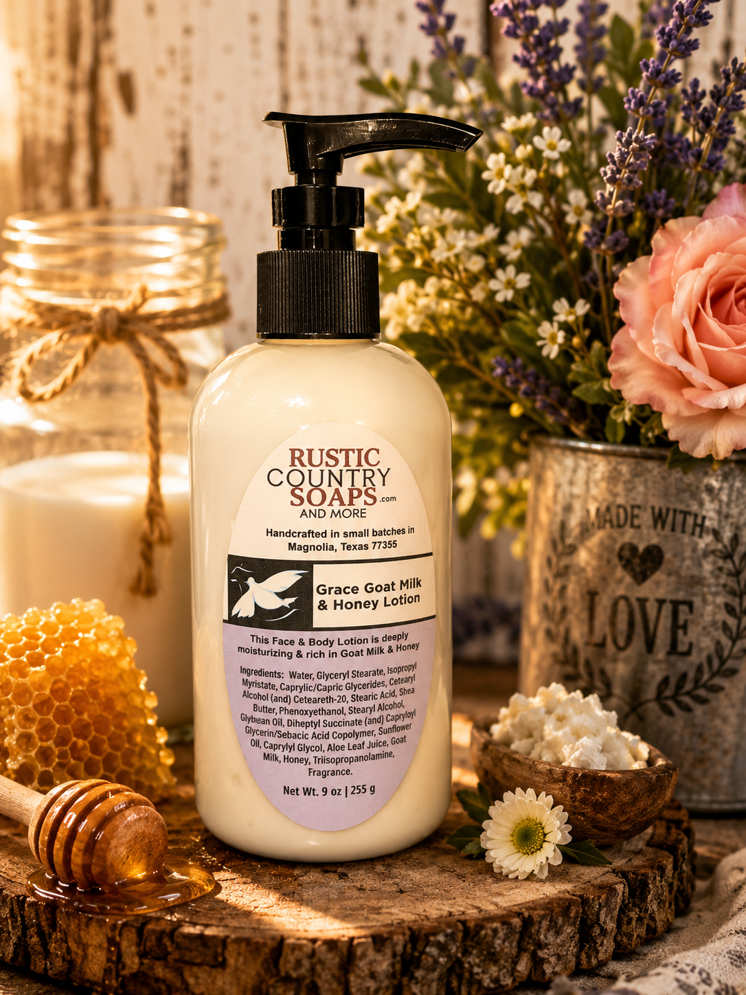 Grace Goat Milk & Honey Face & Body Lotion