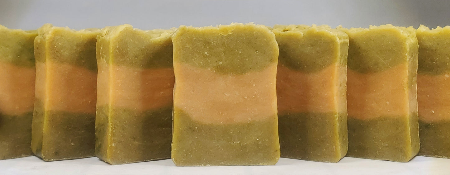 Spinach & Goat Milk bar soap - with ground spinach and goat milk
