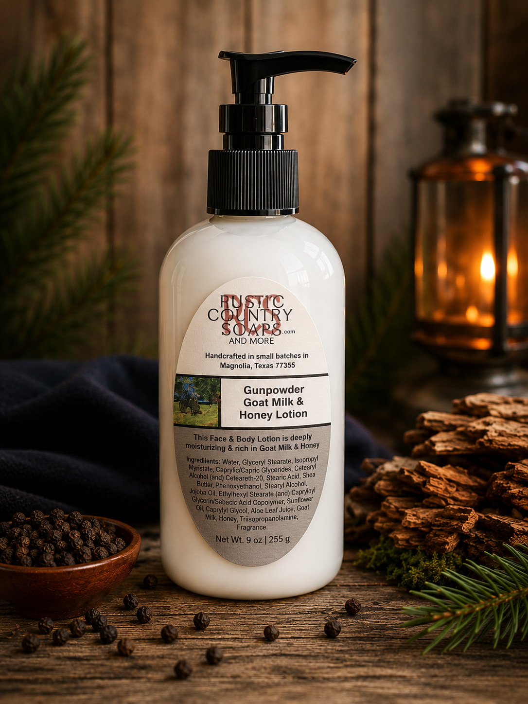 Gunpowder Goat Milk & Honey Pump Lotion