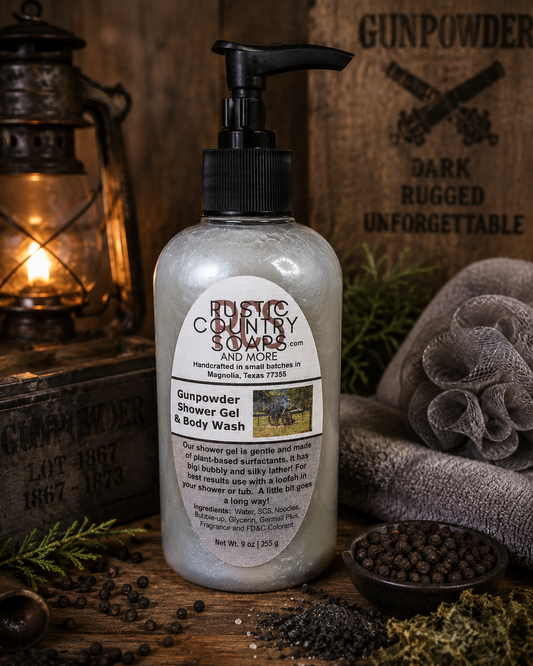 Gunpowder Shower Gel • Body Wash • Hand Soap