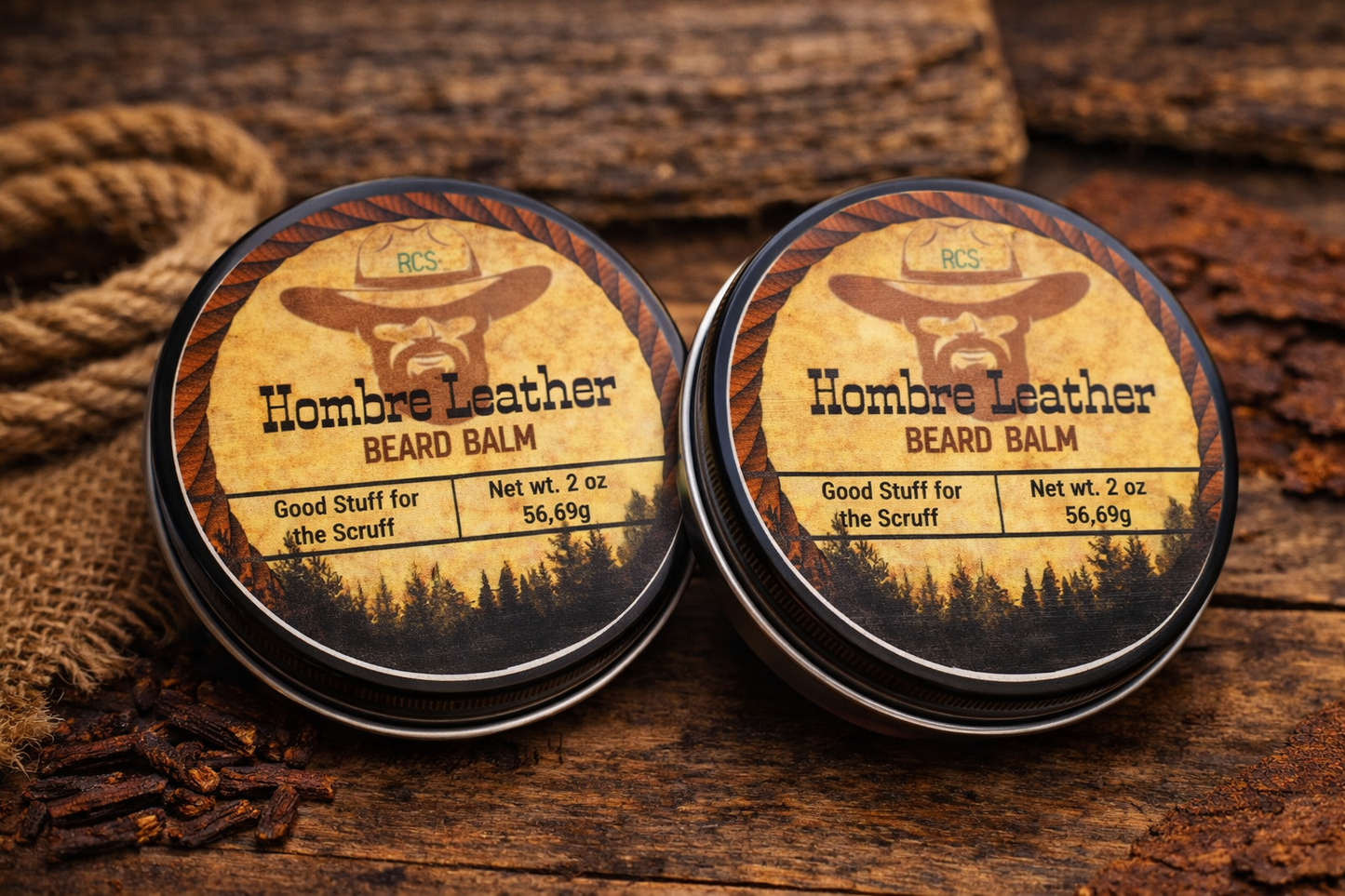 Hombre Leather – Beard Balm