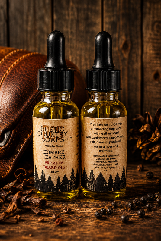 Hombre Leather – Beard Oil