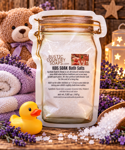 Kids Soak Lavender Bath Salts  Rustic Country Soaps