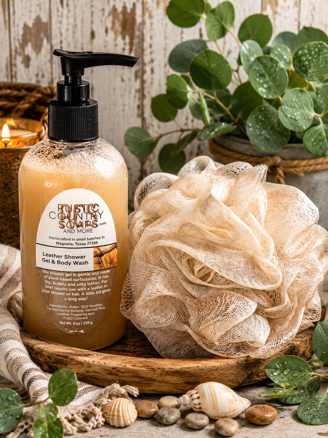 Leather Shower Gel • Body Wash • Hand Soap