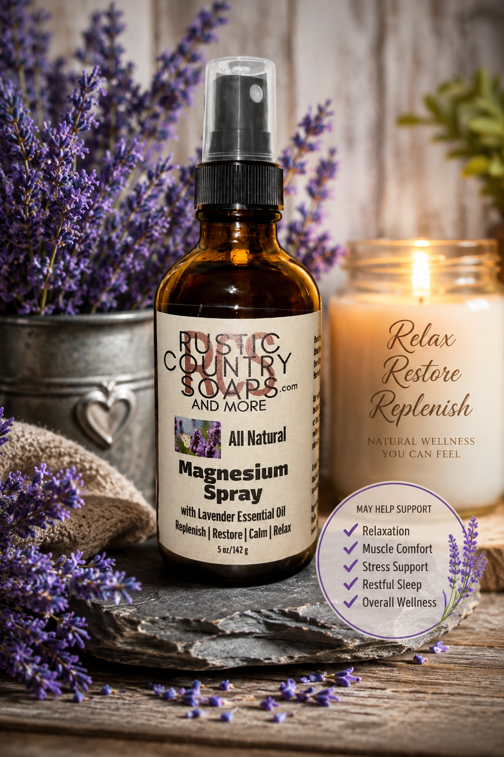 Magnesium Spray with Lavender Essential Oil